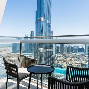 Vacay Lettings - Burj Vista High Floor Burj Khalifa & Fountain View شقة